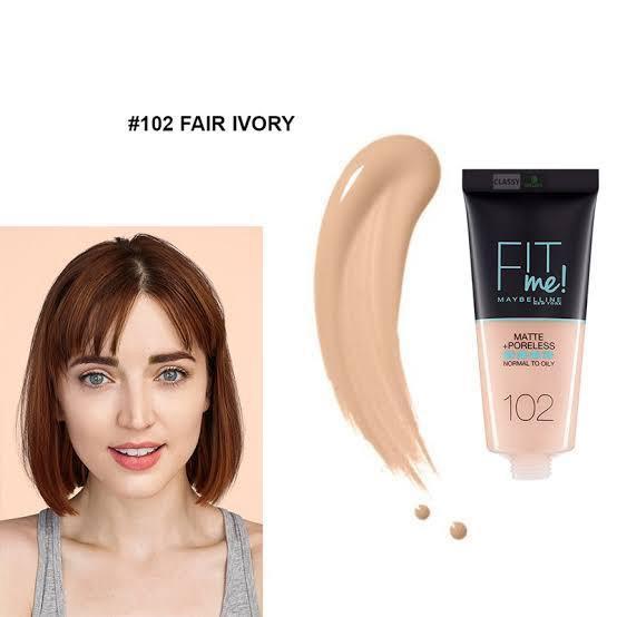 Fit Me Matte + Pore less Foundation – 30 ML | Easy Application, Controls Shine, Natural Finish