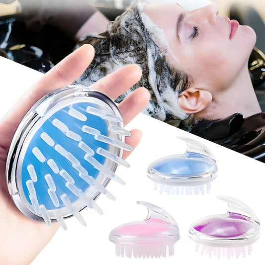 Silicone Scalp Massage Brush – Enhances Circulation and Relieves Fatigue